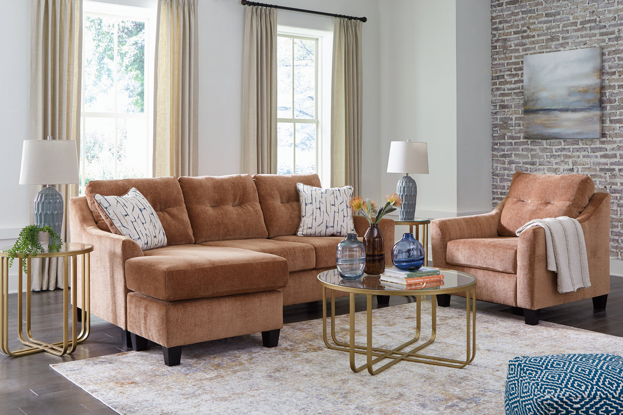 Furniture City Houma - Ashley Furniture - Amity Bay Sofa Chaise and Chair - Sofa Chaise and Chair / Clay - 67204U3
