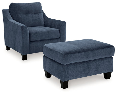 Furniture City Houma - Ashley Furniture - Amity Bay Chair and Ottoman - Chair and Ottoman - 67206U1