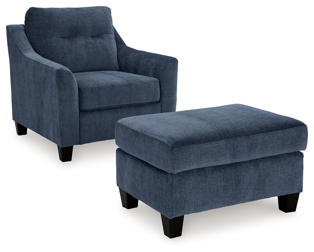 Furniture City Houma - Ashley Furniture - Amity Bay Chair and Ottoman - Chair and Ottoman - 67206U1