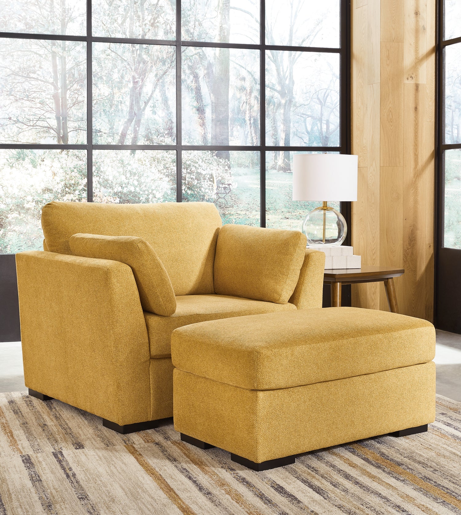 Furniture City Houma - Ashley Furniture - Keerwick Oversized Chair and Ottoman - Oversized Chair and Ottoman - 67506U2