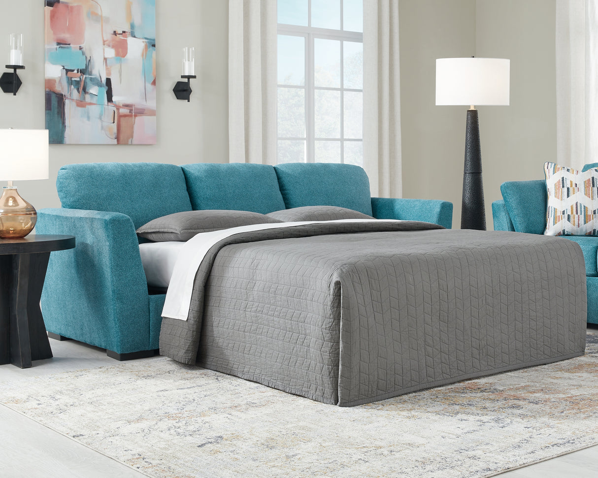 Furniture City Houma - Ashley Furniture - Keerwick Queen Sofa Sleeper - Queen Sofa Sleeper / Teal - 6750739