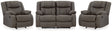 Furniture City Houma - Ashley Furniture - First Base Reclining Loveseat and 2 Recliners - Reclining Loveseat and 2 Recliners - 68804U3