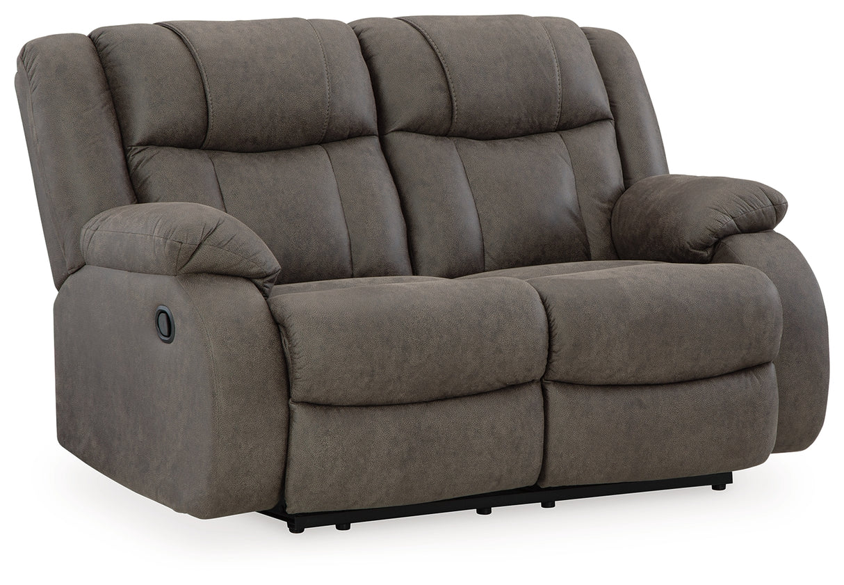 First Base Reclining Loveseat and Recliner