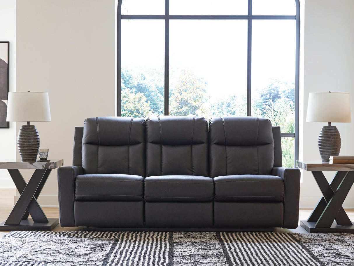 Furniture City Houma - Ashley Furniture - Mackmenville Reclining Sofa - Reclining Sofa / Carbon - 7471388
