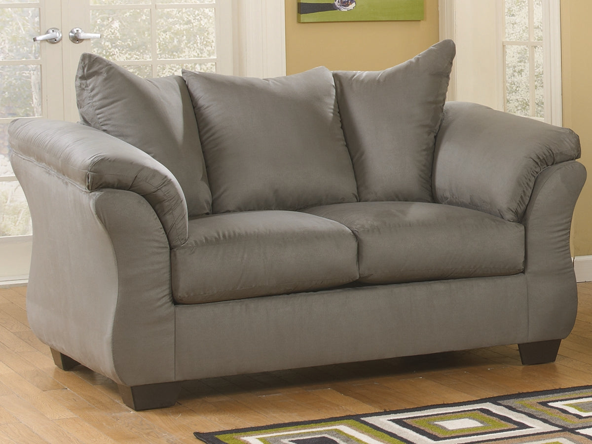 Furniture City Houma - Ashley Furniture - Darcy Loveseat - Loveseat / Cobblestone - 7500535