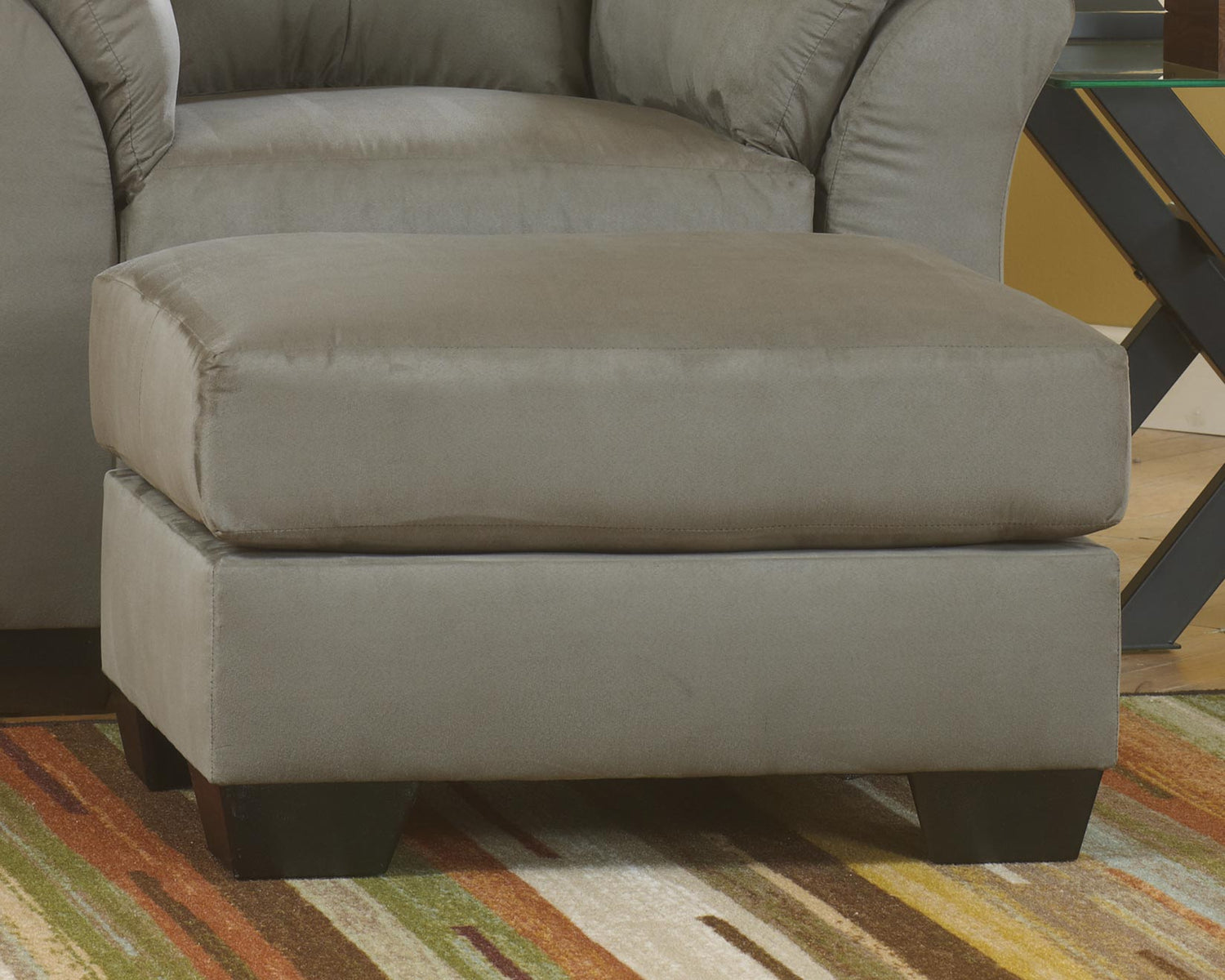Furniture City Houma - Ashley Furniture - Darcy Ottoman - Ottoman / Cobblestone - 7500514