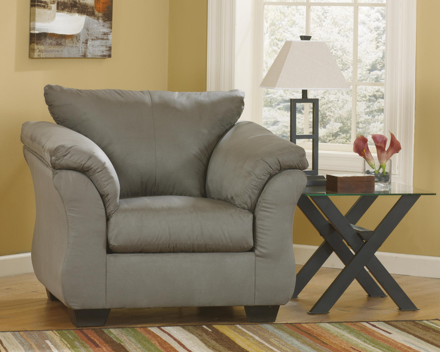 Furniture City Houma - Ashley Furniture - Darcy Chair - Chair / Cobblestone - 7500520