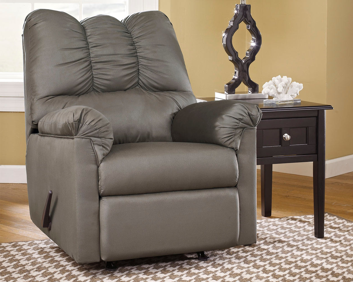 Furniture City Houma - Ashley Furniture - Darcy Recliner - Rocker Recliner / Cobblestone - 7500525