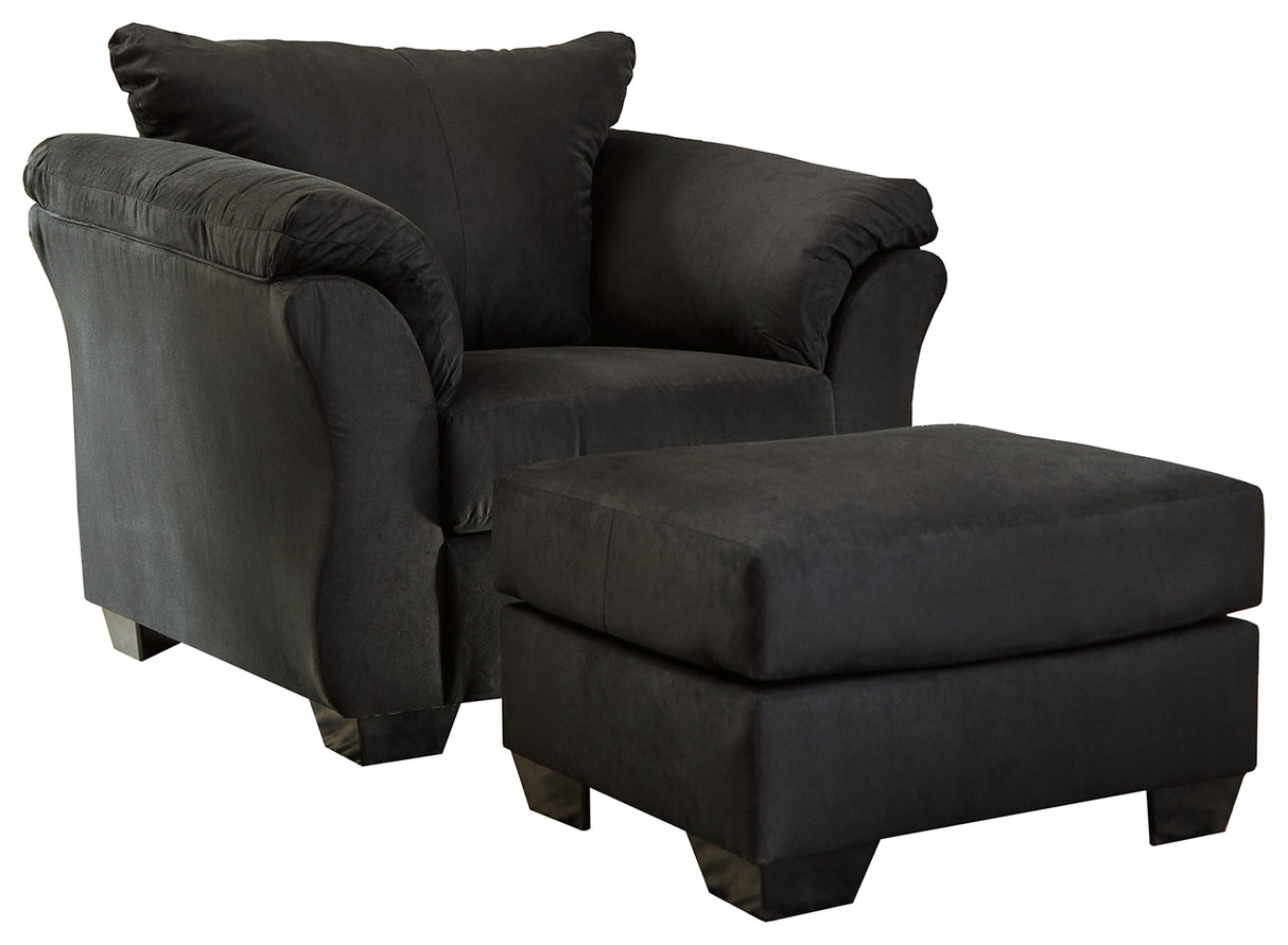 Furniture City Houma - Ashley Furniture - Darcy Chair and Ottoman - Chair and Ottoman - 75008U3