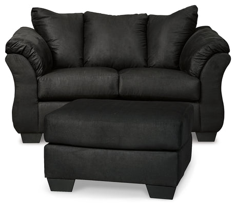 Furniture City Houma - Ashley Furniture - Darcy Loveseat and Ottoman - Loveseat and Ottoman - 75008U6