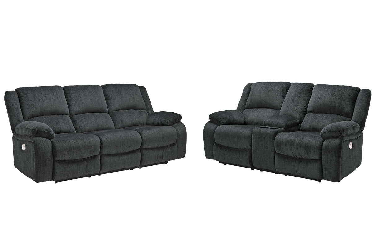 Furniture City Houma - Ashley Furniture - Draycoll Power Reclining Sofa and Loveseat - Power Reclining Sofa and Loveseat - 76504U2
