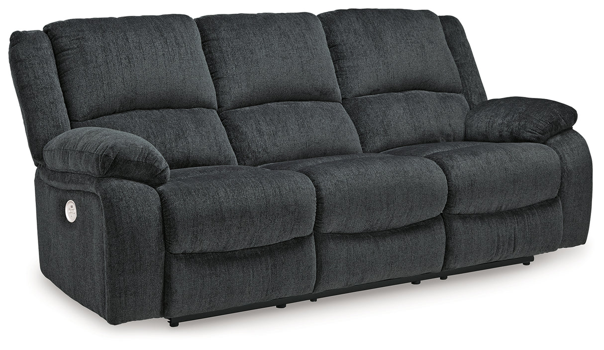 Draycoll Power Reclining Sofa and Loveseat