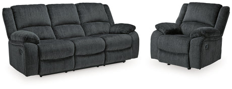 Furniture City Houma - Ashley Furniture - Draycoll Reclining Sofa and Recliner - Reclining Sofa and Recliner - 76504U3