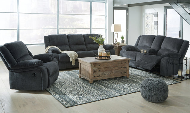 Furniture City Houma - Ashley Furniture - Draycoll Reclining Sofa, Loveseat and Recliner - Reclining Sofa, Loveseat and Recliner - 76504U4