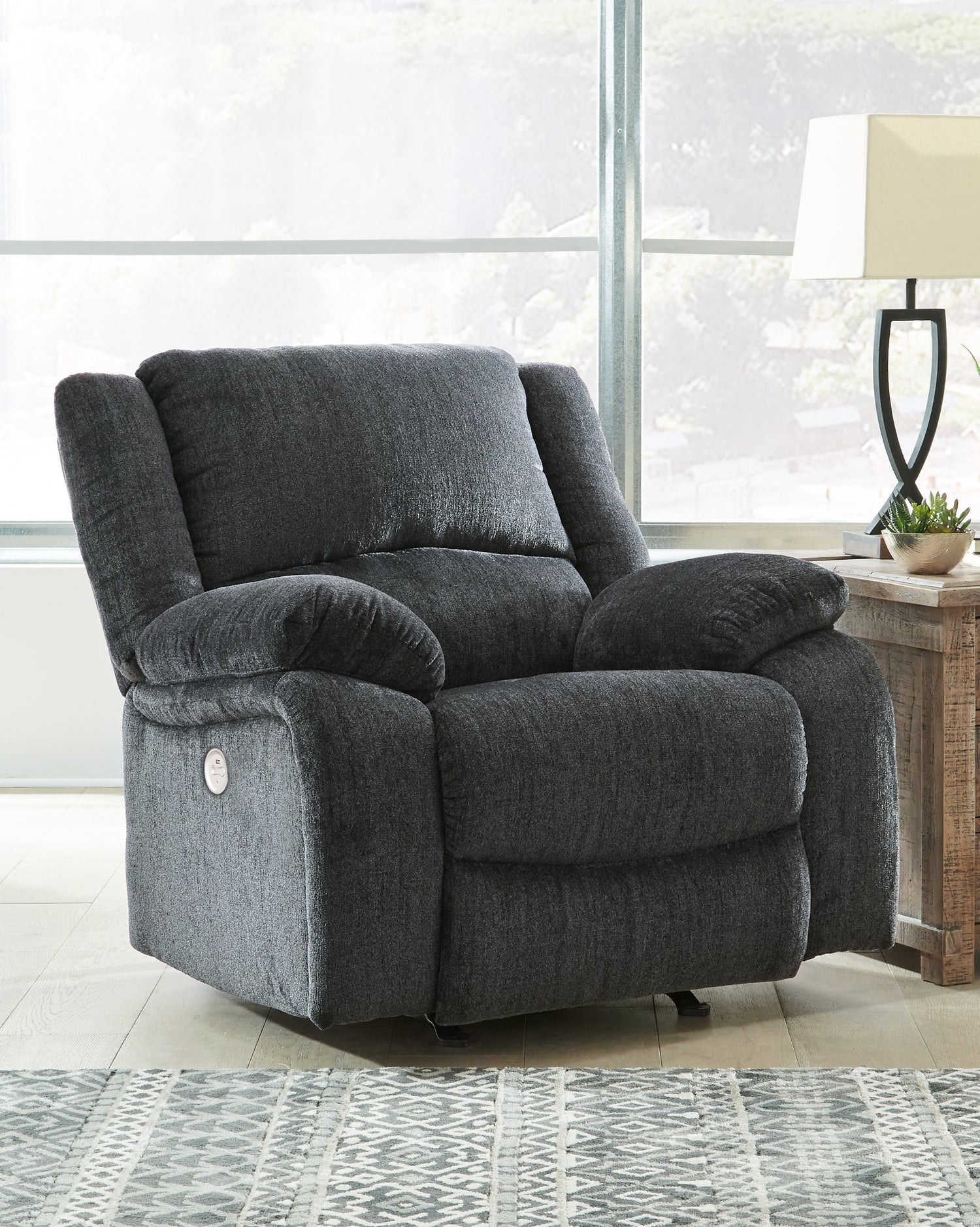 Furniture City Houma - Ashley Furniture - Draycoll Power Recliner - Power Rocker Recliner - 7650498