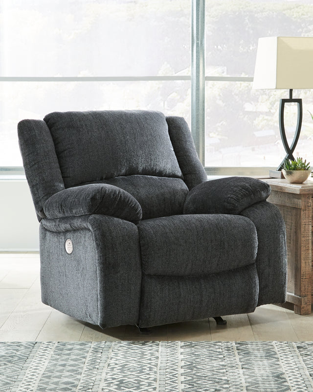 Furniture City Houma - Ashley Furniture - Draycoll Power Recliner - Power Rocker Recliner - 7650498