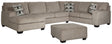 Furniture City Houma - Ashley Furniture - Ballinasloe 3-Piece Sectional with Ottoman - 3-Piece Sectional with Ottoman - 80702U1