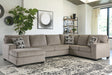 Furniture City Houma - Ashley Furniture - Ballinasloe 3-Piece Sectional with Chaise - RAF 3-Piece Sectional with Chaise - 80702S1