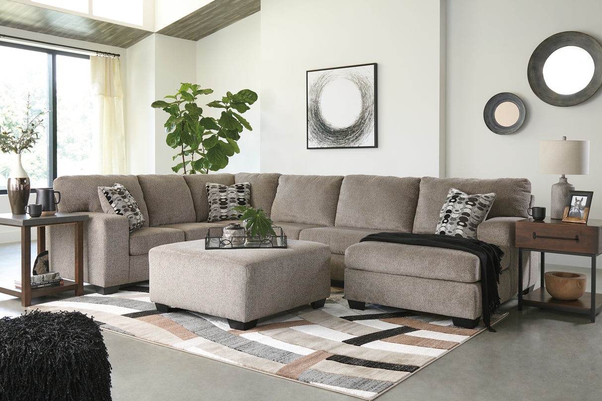 Furniture City Houma - Ashley Furniture - Ballinasloe 3-Piece Sectional and Ottoman - 3-Piece Sectional and Ottoman - 80702U2