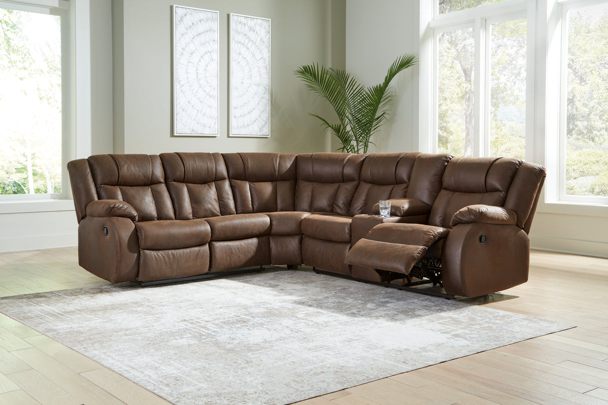 Furniture City Houma - Ashley Furniture - Trail Boys 2-Piece Reclining Sectional - 2-Piece Reclining Sectional - 82703S1