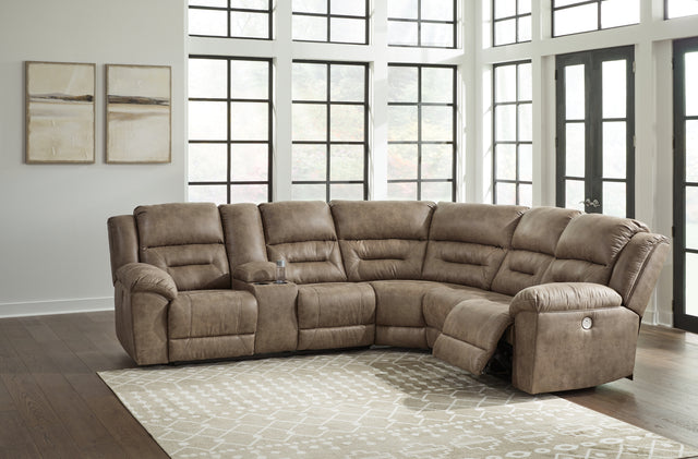 Furniture City Houma - Ashley Furniture - Ravenel 3-Piece Power Reclining Sectional - 3-Piece Power Reclining Sectional - 83106S1