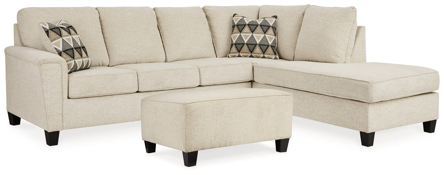Furniture City Houma - Ashley Furniture - Abinger 2-Piece Sectional with Chaise and Ottoman - 2-Piece Sectional with Chaise and Ottoman - 83904U8