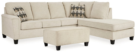 Furniture City Houma - Ashley Furniture - Abinger 2-Piece Sectional with Chaise and Ottoman - 2-Piece Sectional with Chaise and Ottoman - 83904U8