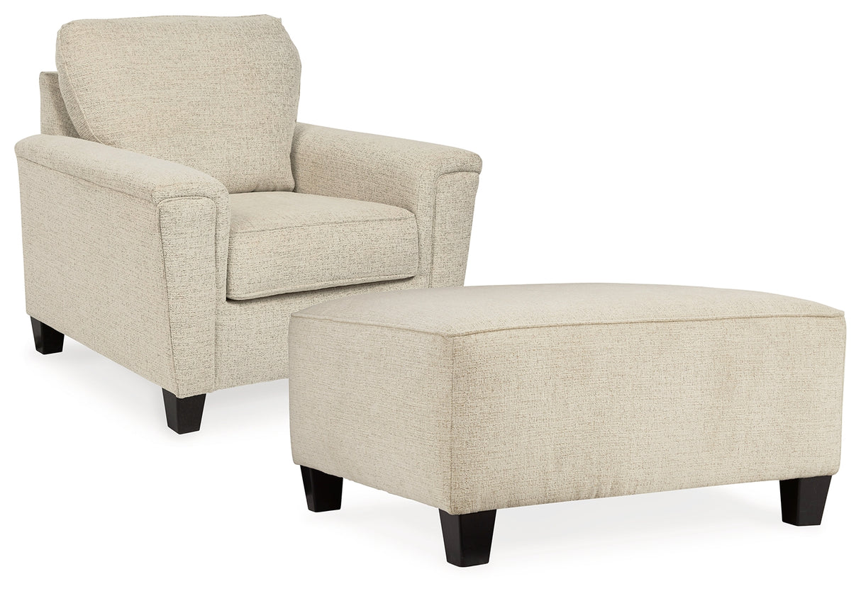 Furniture City Houma - Ashley Furniture - Abinger Chair and Oversized Ottoman - Chair and Oversized Ottoman - 83904U7