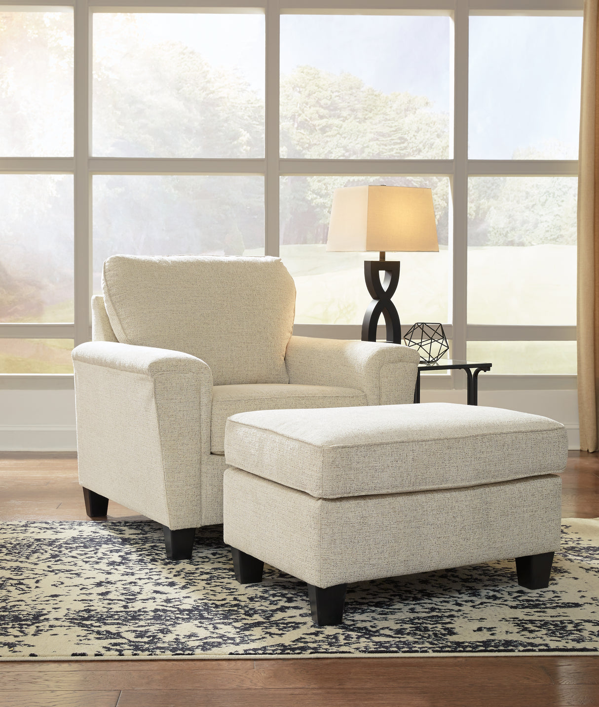 Furniture City Houma - Ashley Furniture - Abinger Chair and Ottoman - Chair and Ottoman - 83904U4