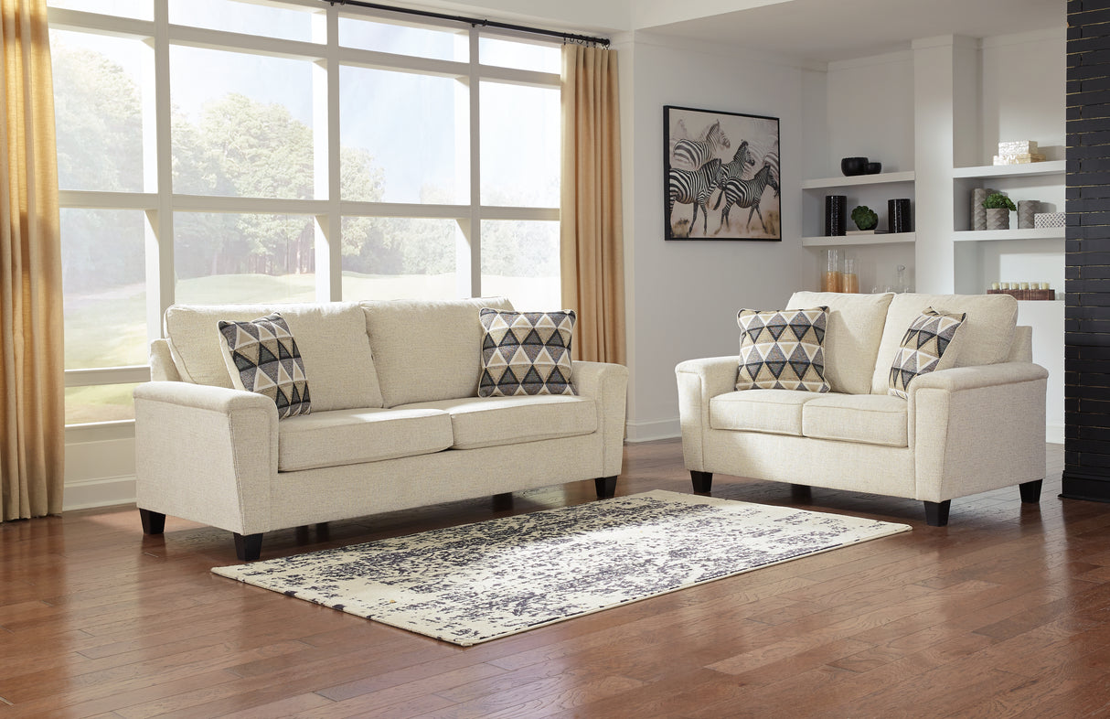 Furniture City Houma - Ashley Furniture - Abinger Sofa and Loveseat - Sofa and Loveseat / Natural - 83904U1