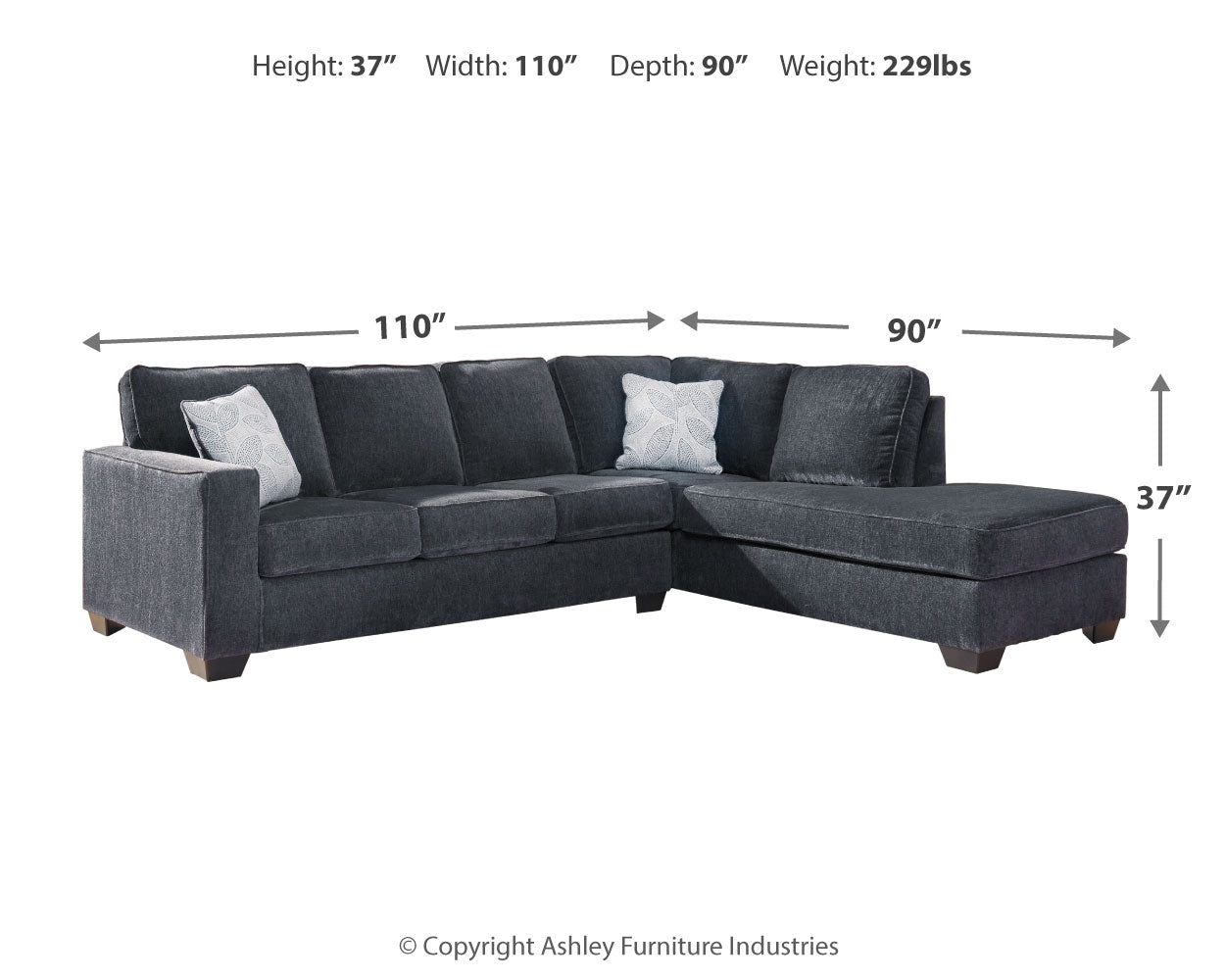 Altari 2-Piece Sectional and Ottoman