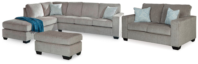 Furniture City Houma - Ashley Furniture - Altari 2-Piece Sectional with Chaise, Loveseat and Ottoman - 2-Piece Sectional with Chaise, Loveseat and Ottoman - 87214U5