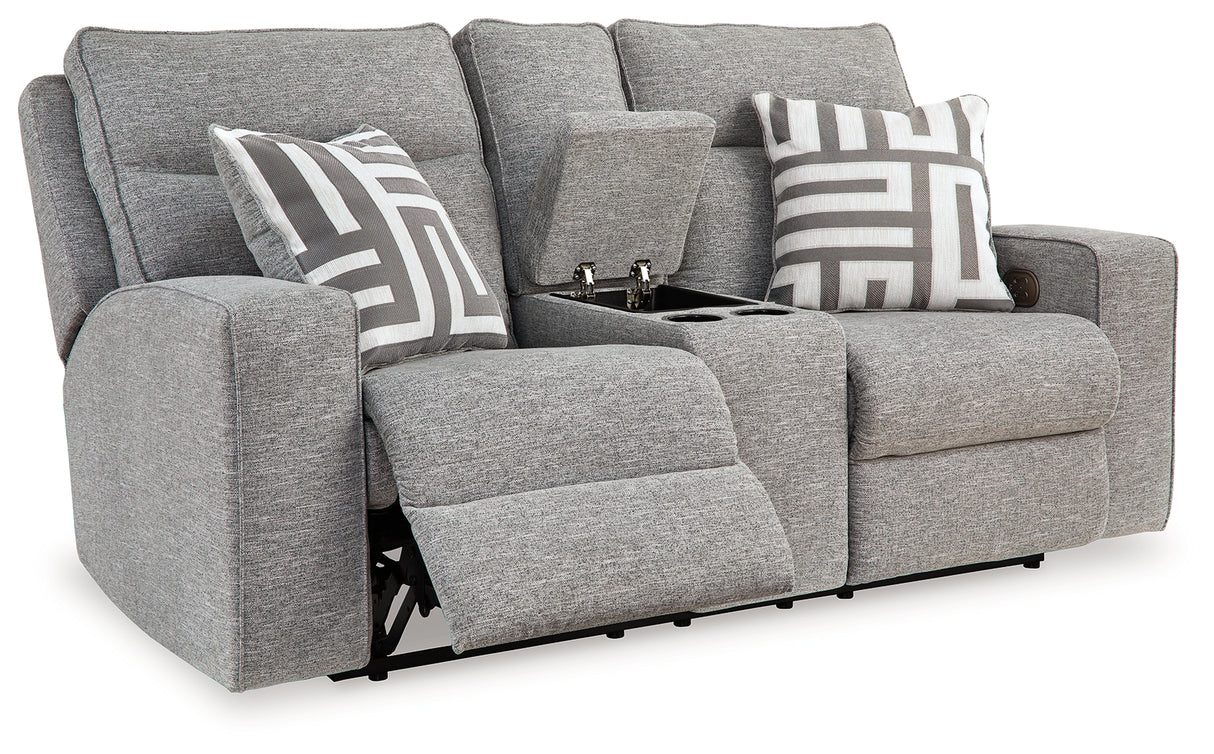 Biscoe Power Reclining Loveseat with Console