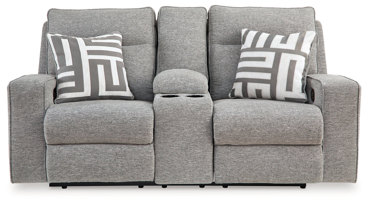 Biscoe Power Reclining Loveseat with Console
