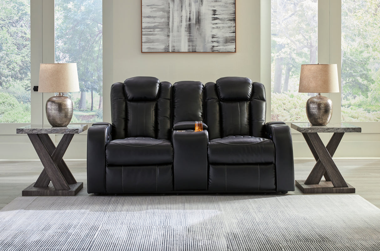 Furniture City Houma - Ashley Furniture - Caveman Den Power Reclining Loveseat with Console - PWR REC Loveseat/CON/ADJ HDRST - 9070318