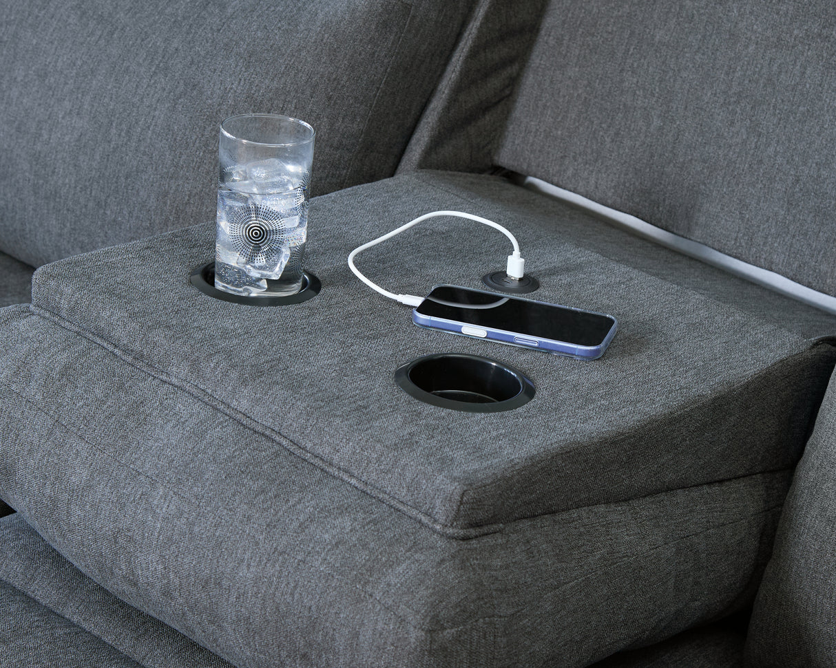 Side-Swipe Reclining Sofa and Loveseat