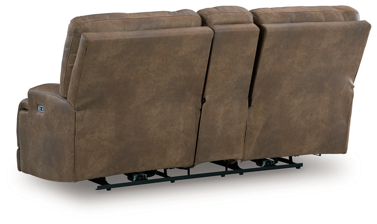 Beckley Place Power Reclining Loveseat with Console