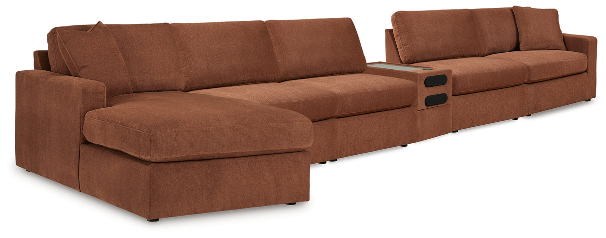 Furniture City Houma - Ashley Furniture - Modmax 6-Piece Sectional - 6-Piece Sectional / Spice - 92102U24