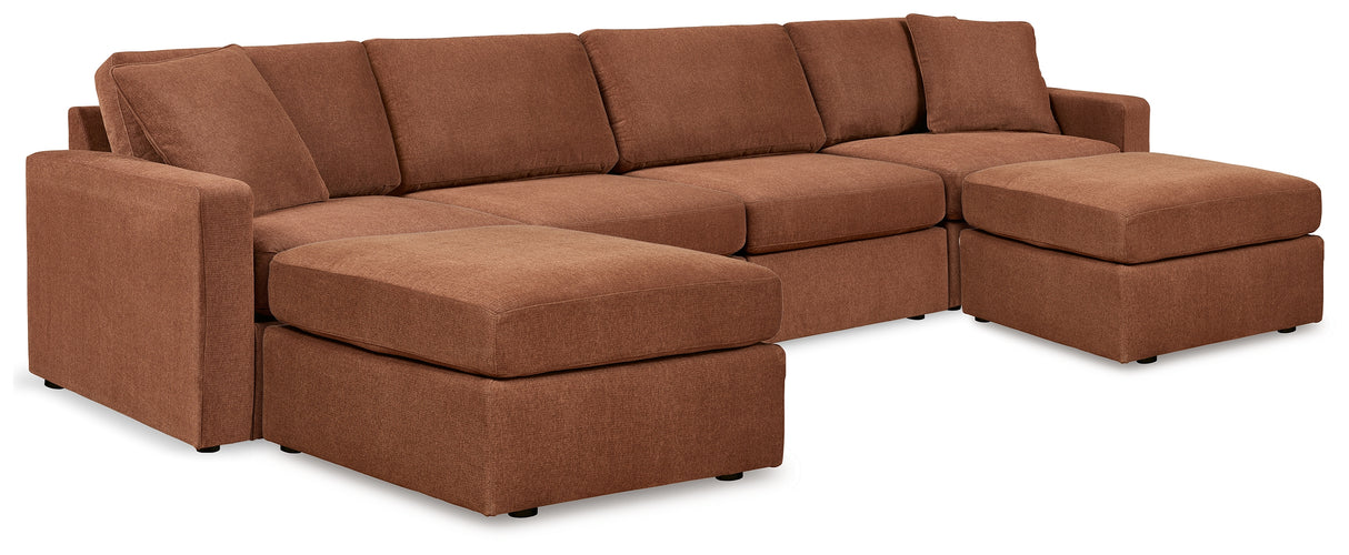 Furniture City Houma - Ashley Furniture - Modmax 4-Piece Sectional and 2 Ottomans - 4-Piece Sectional and 2 Ottomans - 92102U1