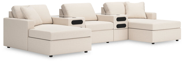 Furniture City Houma - Ashley Furniture - Modmax 5-Piece Double Chaise with Audio Consoles - RAF 5-Piece Double Chaise with Audio Consoles - 92103S49