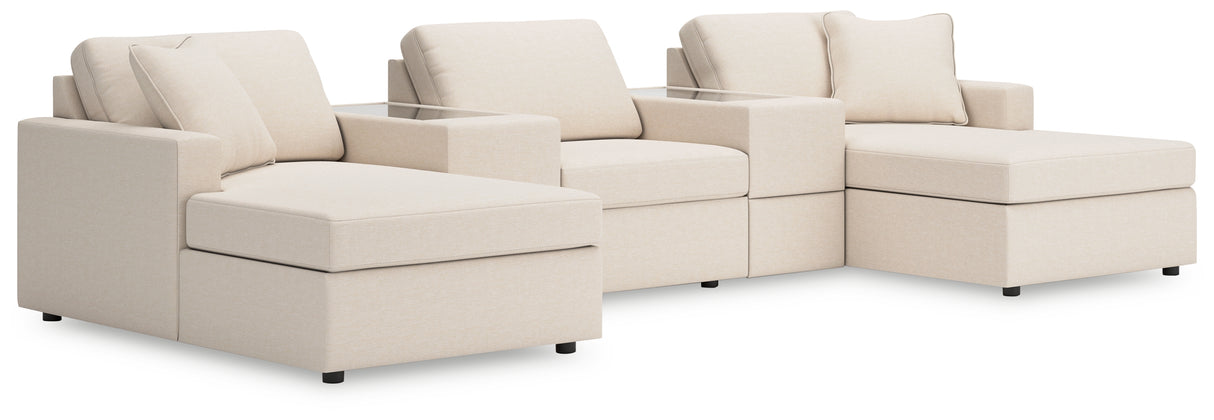 Furniture City Houma - Ashley Furniture - Modmax 5-Piece Pit Sectional - RAF 5-Piece Pit Sectional / Oyster - 92103S44
