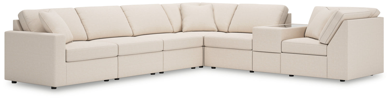 Furniture City Houma - Ashley Furniture - Modmax 7-Piece Sectional - RAF 7-Piece Sectional / Oyster - 92103S33