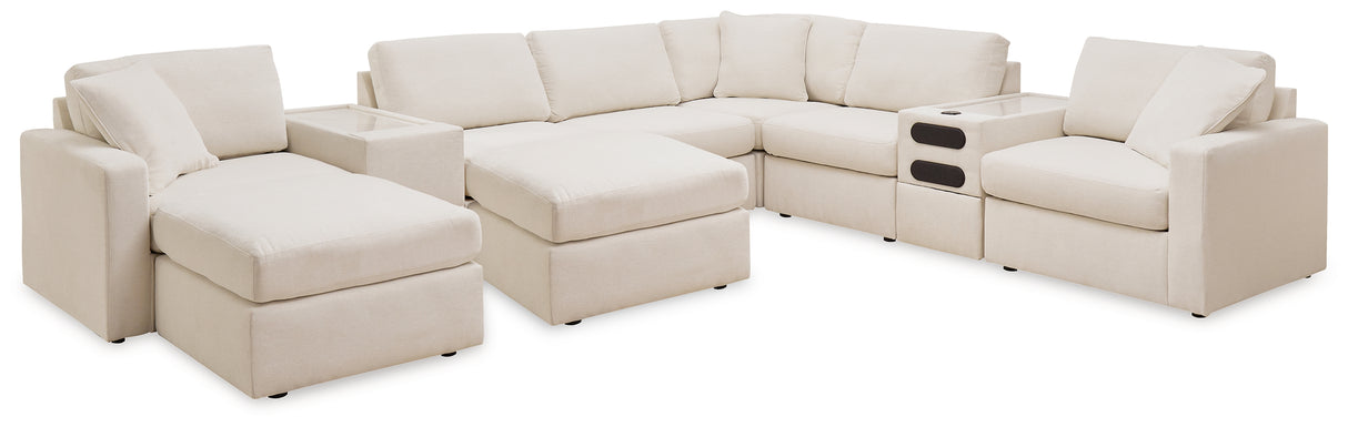 Furniture City Houma - Ashley Furniture - Modmax 8-Piece Sectional and 2 Ottomans - 8-Piece Sectional and 2 Ottomans / Oyster - 92103U13