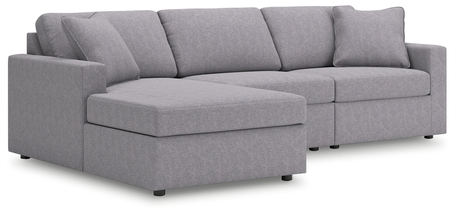Furniture City Houma - Ashley Furniture - Modmax 3-Piece Sectional with Chaise - RAF 3-Piece Sectional with Chaise - 92104S17