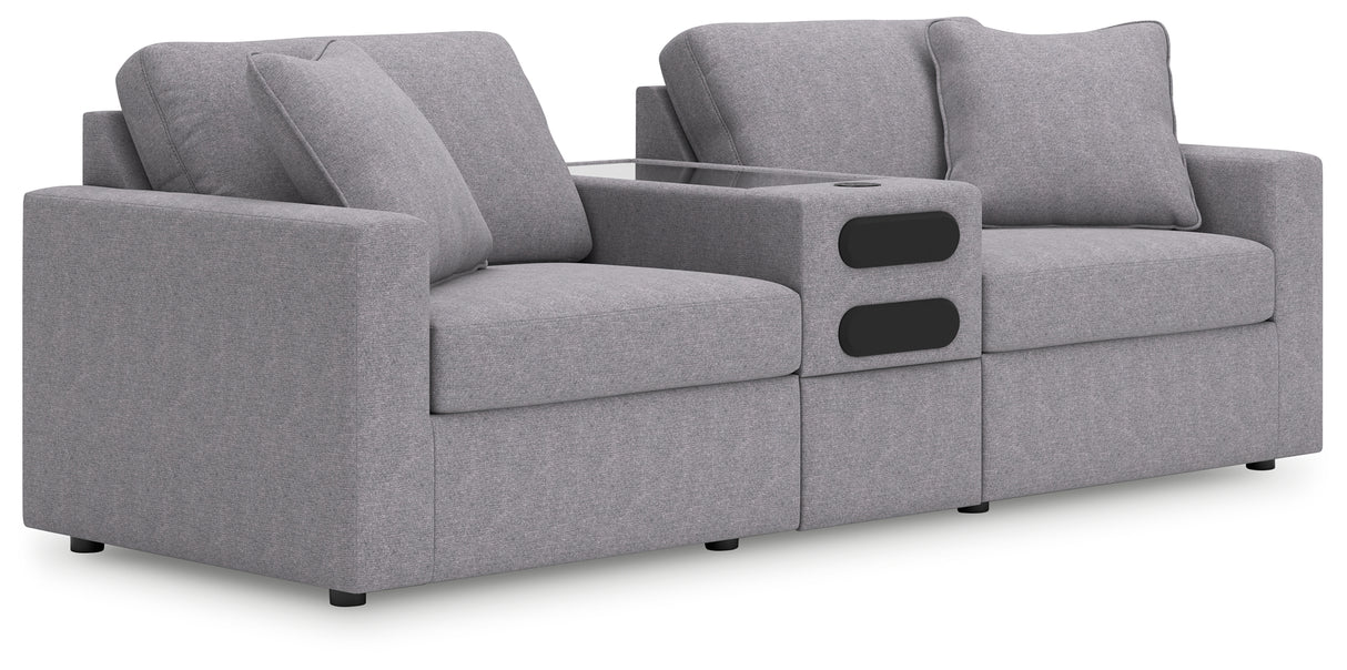 Furniture City Houma - Ashley Furniture - Modmax 3-Piece Sectional - RAF 3-Piece Sectional / Granite - 92104S13