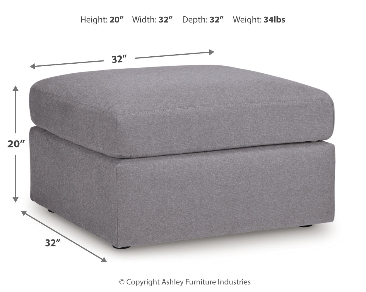 Modmax Oversized Accent Ottoman
