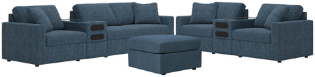 Furniture City Houma - Ashley Furniture - Modmax 4-Piece Sectional Sofa, 3-Piece Sectional Loveseat and Ottoman - 4-Piece Sectional Sofa, 3-Piece Sectional Loveseat and Ottoman - 92121U25