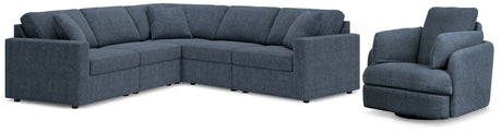 Furniture City Houma - Ashley Furniture - Modmax 5-Piece Sectional and Swivel Glider Recliner - 5-Piece Sectional and Swivel Glider Recliner - 92121U15