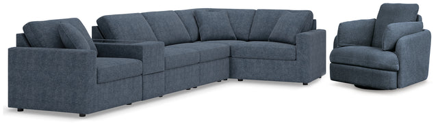 Furniture City Houma - Ashley Furniture - Modmax 6-Piece Sectional and Swivel Glider Recliner - 6-Piece Sectional and Swivel Glider Recliner - 92121U17