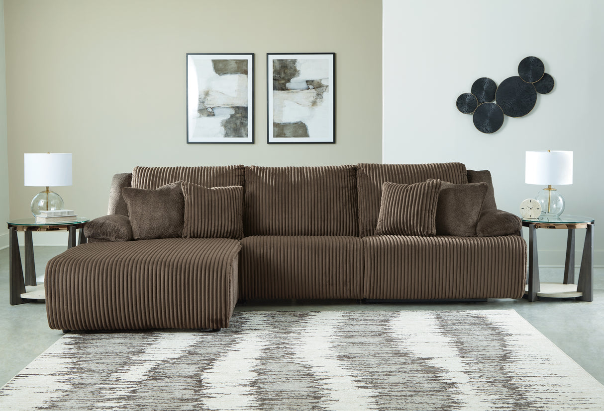 Furniture City Houma - Ashley Furniture - Top Tier 3-Piece Sectional Sofa Chaise - 3-Piece Sectional Sofa Chaise - 92705S7